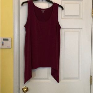 Maroon dressy tank from LB